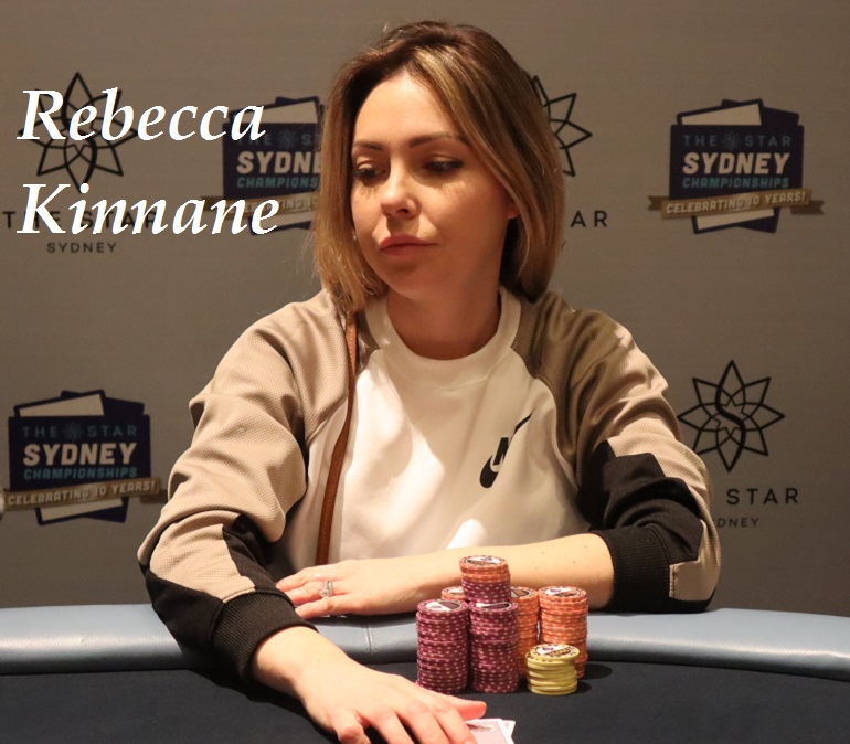 Rebecca Kinnane at 2018 Star Poker Sydney Championship Ladies Event